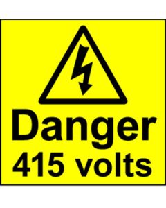 Electrical Safety Labels - 415 Volts