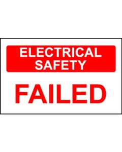  Elec Inspec Labels 25x40mmS/A vinyl Roll 250 E/Safety Failed 