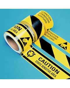 Attention in 3 languages ESD Floor Tape