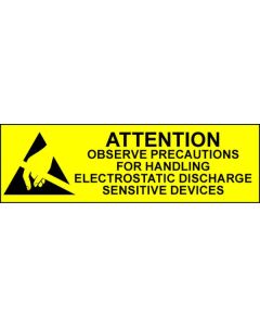 Electrostatic Labels - Attention  large
