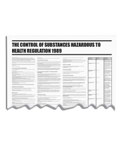  Control of Substances Hazardous to Health COSHH Wallchart 