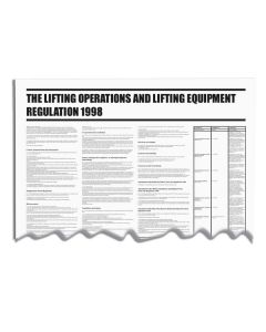 Lifting Operations and Lifting Equipment Wallchart (1998)