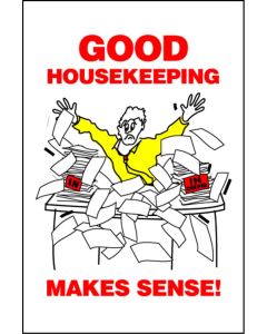 Housekeeping Posters - 'Good Housekeeping Makes Sense'
