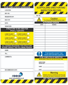 Scaffolding Standard Inspection Inserts (Pk of 50)