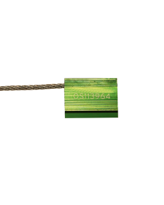 Pack of 10 GREEN Aluminium Car Seals 