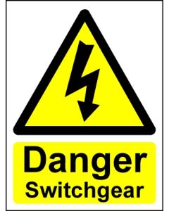  Hazard Warning Sign Danger Switchgear 