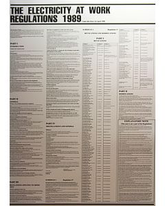 The Electricity at Work Regulations 1989