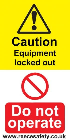 Lockout Labels 50mm x 25mm (pack of 10)