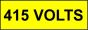  Voltage Labels (Pack 10) 20X60 415mm Volts 