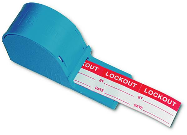 200 Lockout Labels 38mm x 25mm s/a with free dispenser