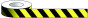 Yellow and Black Hazard and Aisle marking tape 50mm Width