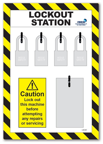 4 Lock Lockout Station For Existing Equipment