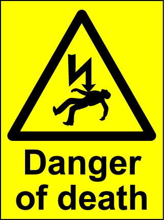 Danger of Death Vinyl (150mm x 225mm)