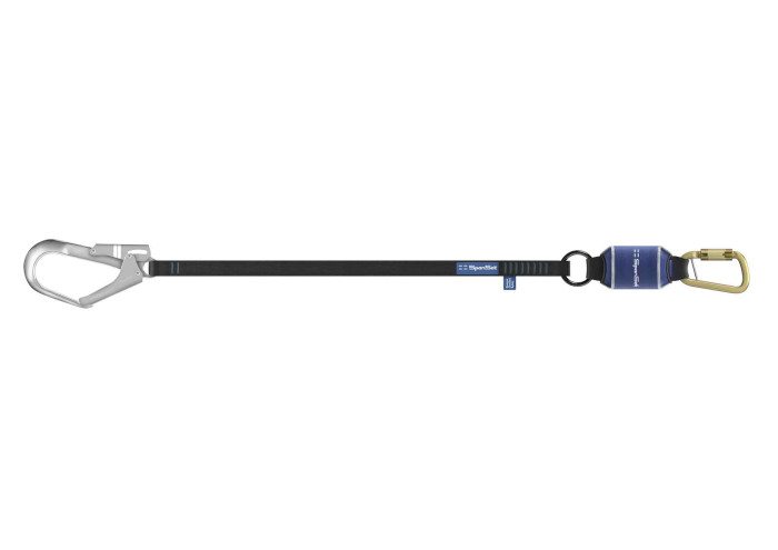 Spanset 2m Lanyard with Auto-lock Karabiner and Scaffold Hook