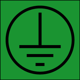 Earth Labels 25mm x 25mm 100 labels per sheet (s/a)