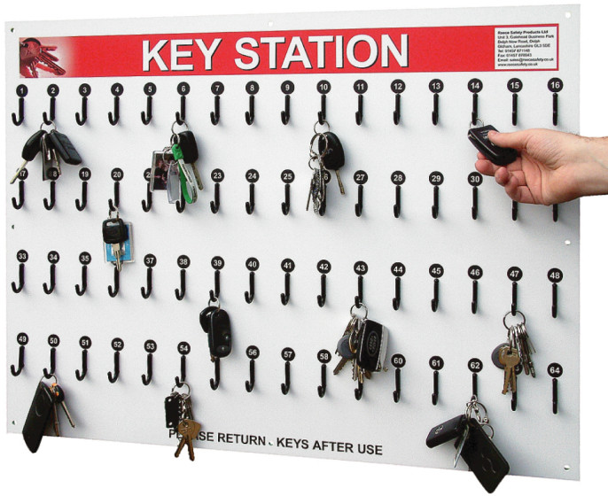 64 Hook Key Station