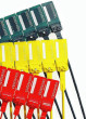 Red numbered pull seals, 350mm long PK100