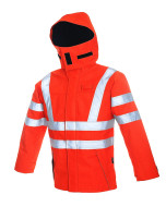 High Viz Arc Flash Waterproof Jacket 47.0cal/cm2