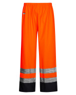 High Viz Arc Flash Orange and Navy Waterproof Trousers 21.1cal/cm2