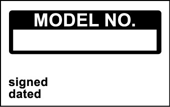 Elec Inspec Labels 40x75mm S/A vinyl Roll 250 Model No.