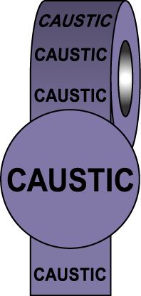  Pipeline Info Tape - 150mmx33m - Caustic 