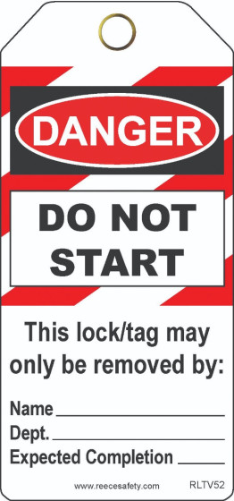Do Not Start Contractor Tags (25/pk)