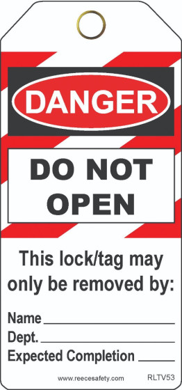 Do Not Open Contractor Tags (25/pk)