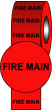 Pipeline Info Tape - 150mmx33m - Fire Main