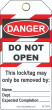 Do Not Open Contractor Tags (25/pk)