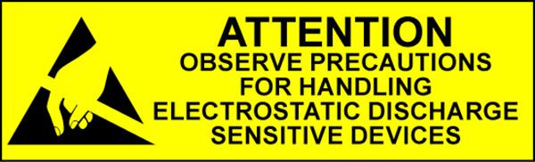 Electrostatic Labels - Attention large