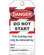 Do Not Start Contractor Tags (25/pk)