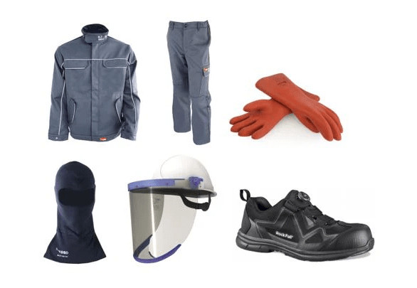 EV PPE Protection Kit inc Jacket Trousers Gloves & Visor