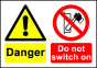  Size A7 Danger Do not switch on 