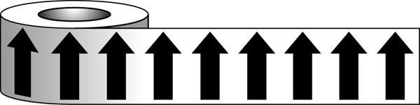 50X33M BLACK ARROW ON WHITE