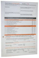 Permit to Work Forms. Pk 10. A4. Hot Work