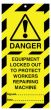 Lockout Safety Tags Pk 10 110 x 50mm Equip Locked Out