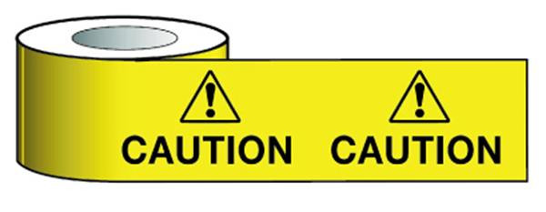  Barrier Warning Tape 75mmx100m Caution 