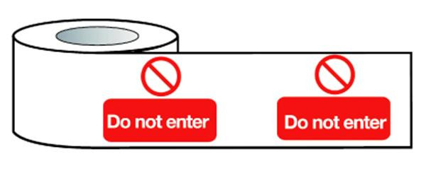  Barrier Warning Tape  75mmx100m Do not enter 