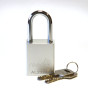 SILVER Aluminium Safety padlock keyed alike