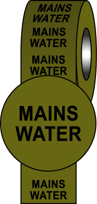 Pipeline Info Tape - 150mmx33m - Mains Water