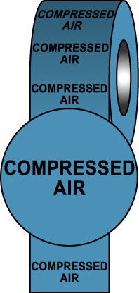 Pipeline Info Tape - 150mmx33m - Compressed Air