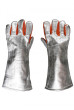EDC 5 finger HTR Leather gloves with aluminised back 40cm long (pr)