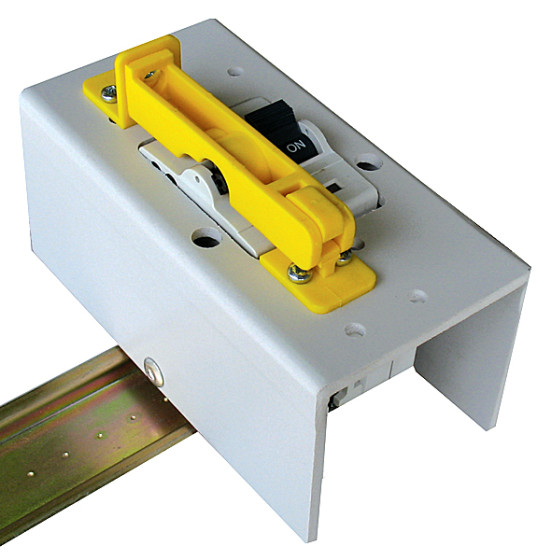 MCB Lockout - Permanently Mounted - Black