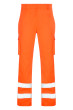 High vis orange arc flash trousers