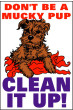 Housekeeping Posters - Don't Be A Mucky Pup'