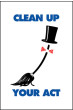 Housekeeping Posters - 'Clean Up Your Act'
