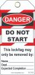 Do Not Start Contractor Tags (25/pk)