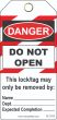 Do Not Open Contractor Tags (25/pk)