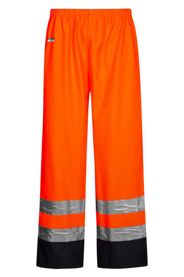 High Viz Arc Flash Orange and Navy Waterproof Trousers 21.1cal/cm2