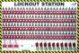 100 Lock Lockout Station With Contents